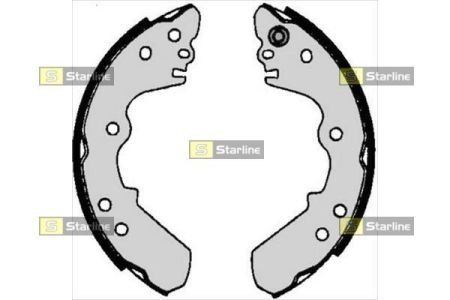 Комплект тормозных колодок STARLINE BC 06340 (фото 1)