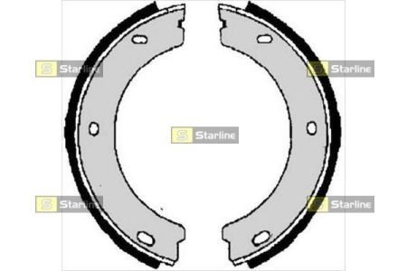 Комплект тормозных колодок STARLINE BC 06400 (фото 1)