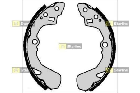 Комплект тормозных колодок STARLINE BC 06430 (фото 1)