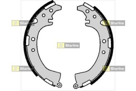 Комплект тормозных колодок STARLINE BC 06680 (фото 1)