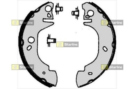Комплект тормозных колодок STARLINE BC 06760 (фото 1)