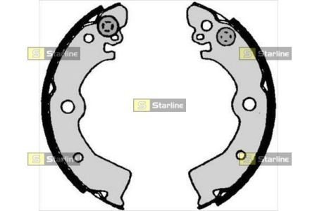 Комплект тормозных колодок STARLINE BC 07030 (фото 1)