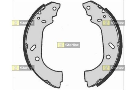 Комплект гальмівних колодок STARLINE BC 07150