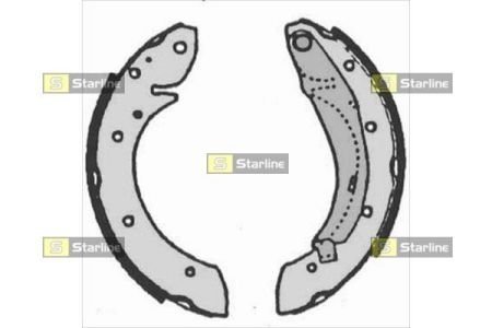 Комплект тормозных колодок STARLINE BC 07165 (фото 1)
