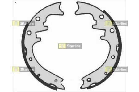 Комплект тормозных колодок STARLINE BC 07205 (фото 1)