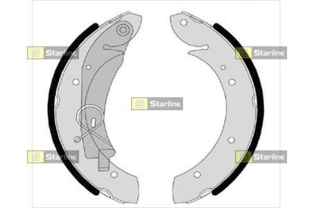Комплект тормозных колодок STARLINE BC 07420 (фото 1)