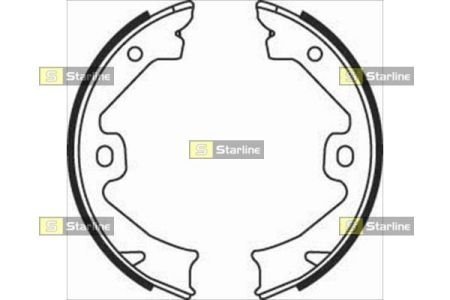 Комплект тормозных колодок STARLINE BC 08140