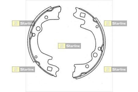 Комплект тормозных колодок STARLINE BC 08270 (фото 1)