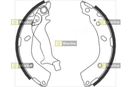 Комплект тормозных колодок STARLINE BC 08760