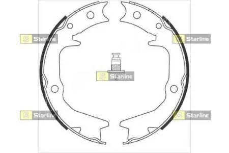 Комплект тормозных колодок STARLINE BC 08920