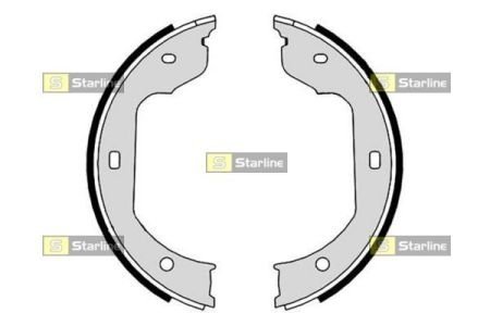 Комплект тормозных колодок STARLINE BC 09110 (фото 1)