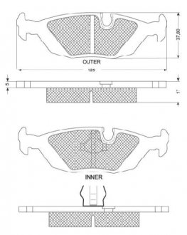 Комплект тормозных колодок STARLINE BD S079 (фото 1)