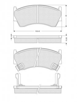 Комплект тормозных колодок STARLINE BD S139 (фото 1)