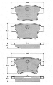 Комплект тормозных колодок STARLINE BD S142 (фото 1)