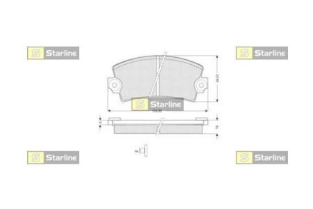 Комплект тормозных колодок STARLINE BD S175