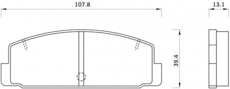 Комплект тормозных колодок STARLINE BD S262 (фото 1)