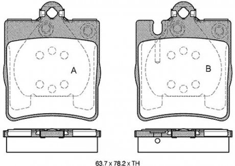 Комплект тормозных колодок STARLINE BD S295 (фото 1)