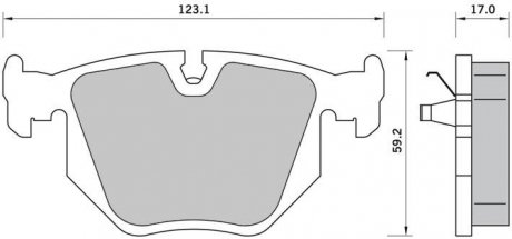 Комплект тормозных колодок STARLINE BD S363 (фото 1)