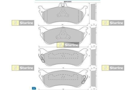 Гальмівні колодки STARLINE BD S424