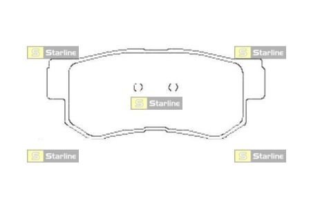 Комплект тормозных колодок STARLINE BD S441 (фото 1)