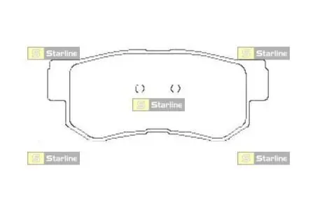 Комплект тормозных колодок STARLINE BD S441