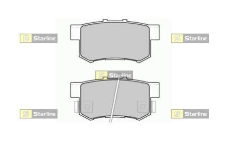 Комплект тормозных колодок STARLINE BD S519 (фото 1)