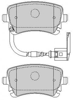 Комплект тормозных колодок STARLINE BD S826P (фото 1)