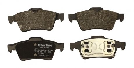 Комплект тормозных колодок STARLINE BD S829P