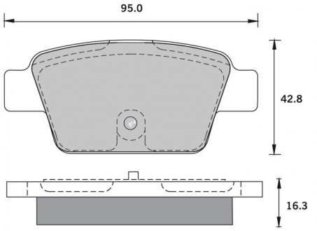 Комплект тормозных колодок STARLINE BD S836P