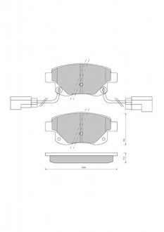 Комплект тормозных колодок STARLINE BD S850P