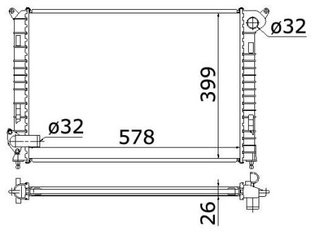 Радиатор охлаждения STARLINE BW2310