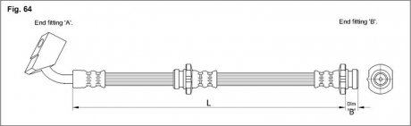 Тормозной шланг STARLINE HA BH.1207