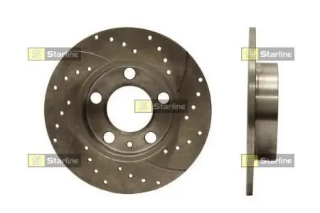 Тормозной диск перфорированный STARLINE PB 1243S
