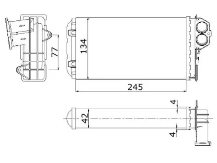 Радіатор опалення STARLINE PE6199