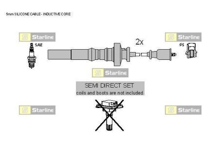 Комплект проводов зажигания STARLINE ZK 5308 (фото 1)