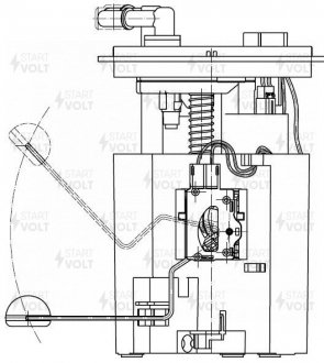Модуль топливного насоса для а/м Subaru Impreza (11-)/XV (11-) 1.6i/2.0i СтартВОЛЬТ STARTVOLT SFM 2200