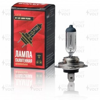 Лампа галоген 12v h7 100w px26d STARTVOLT VL-H7-08 (фото 1)