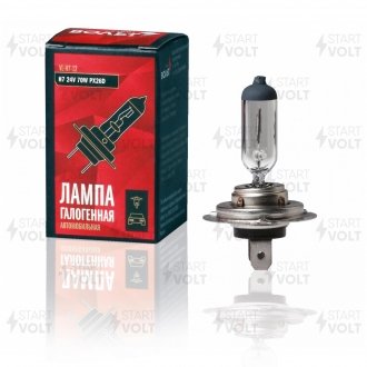 Лампа галоген 24v h7 70w px26d STARTVOLT VL-H7-12