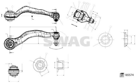 Рычаг подвески SWAG 33109981