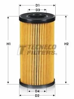 Фільтр масляний Land Rover Discovery 2.0 15-/Range Rover Evoque 2.0 15- Tecneco OL2161E