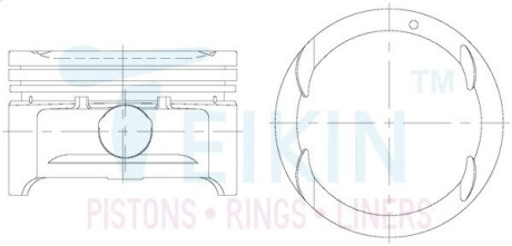 Поршни std (к-кт на мотор) 1,6 gm TEIKIN 30105STD
