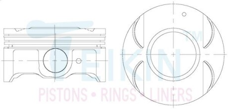 Поршни std (к-кт на мотор) cruze f18d4 TEIKIN 30112STD
