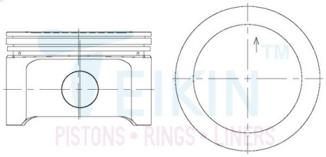 Поршни +0.50mm (к-кт на мотор) Chrysler Sebring 3.5L TEIKIN 31122050