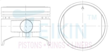Поршни ремонт (+0.50мм) (к-кт на мотор) Daihatsu HDC/HD-E Feroza, Applause TEIKIN 32142050