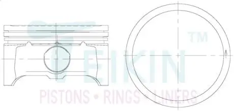 Поршни std (к-кт на мотор) ford cjba/cjbb/aoda/aodb TEIKIN 35181STD