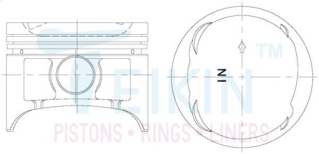 Поршни стандарт (STD) (к-кт на мотор) HONDA D15Z1 TEIKIN 38159STD
