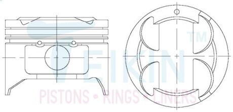 Поршни (комплект) TEIKIN 42200050