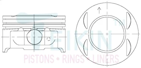 Поршень двигателя TEIKIN 42207STD