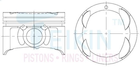 Комплект поршней двигателя ZL-VE TEIKIN 42672-050