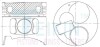 Поршни (комплект без колец) 4M40T STD /95/2.3K*2*4/ 30MM TEIKIN 43232.STD (фото 1)